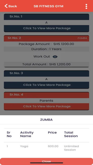 Vfitnessclub Global App स्क्रीनशॉट