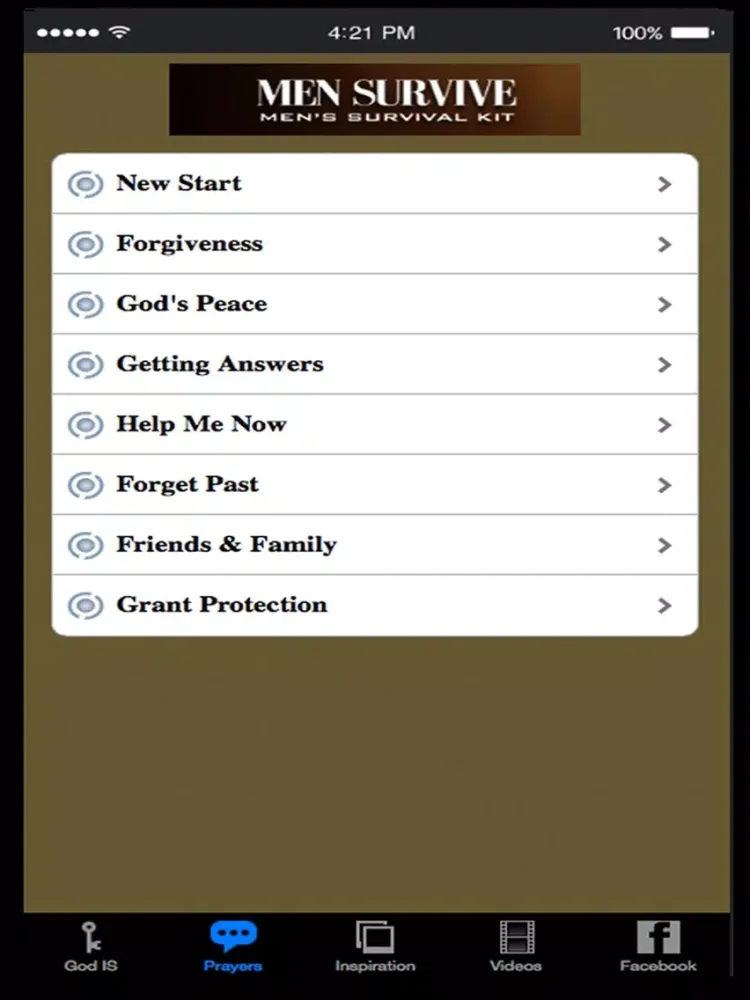 Men's Survival Kit iPad  Screenshots