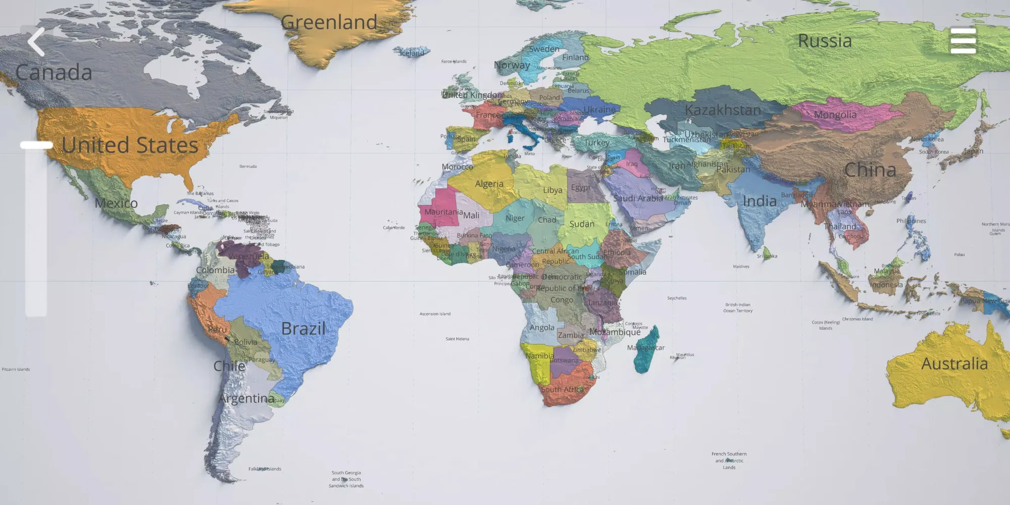 World Map Explorer Ekran Görüntüleri