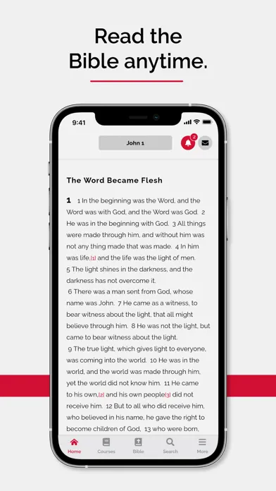 Ảnh chụp màn hình của World Bible School