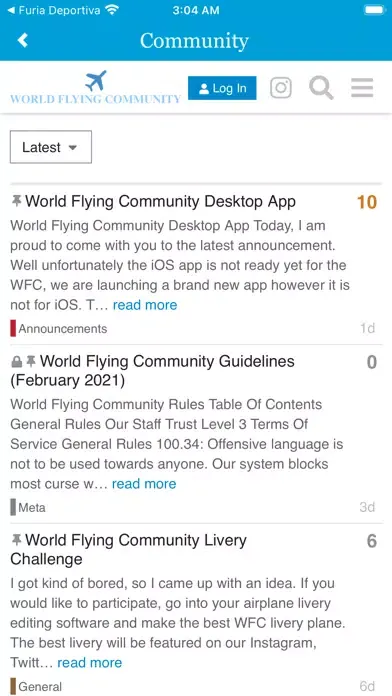 Скриншоты World Flying Community