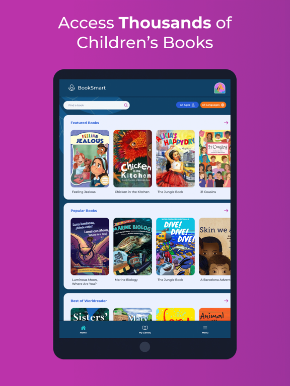 Ảnh chụp màn hình của BookSmart by Worldreader iPad 
