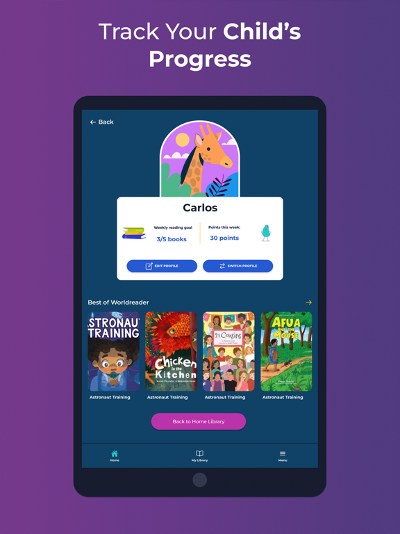 Ảnh chụp màn hình của BookSmart by Worldreader iPad 