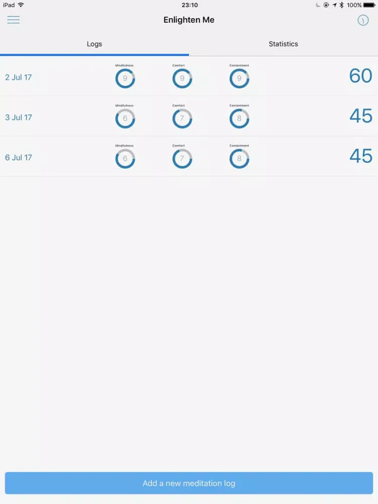 ภาพหน้าจอของ Enlighten Me - Meditation for Inner Peace iPad 