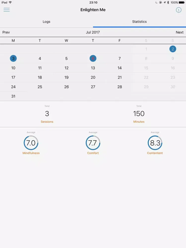ภาพหน้าจอของ Enlighten Me - Meditation for Inner Peace iPad 