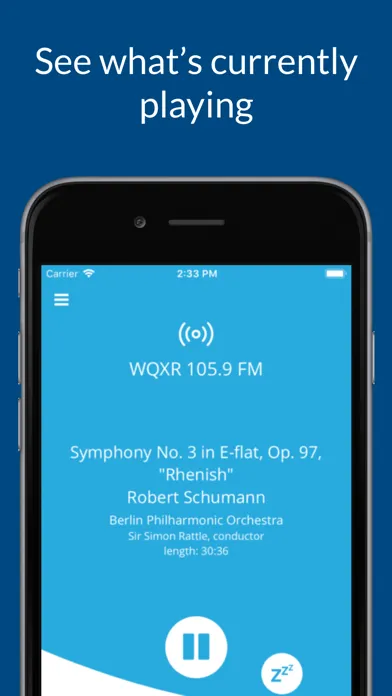 Capturas de tela do Classical Music Radio WQXR