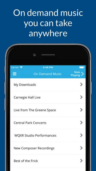 Capturas de tela do Classical Music Radio WQXR
