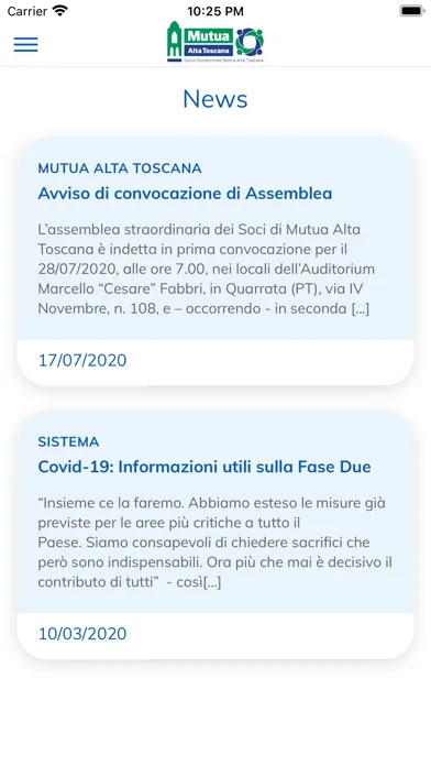 Mutua Alta Toscana Ekran Görüntüleri