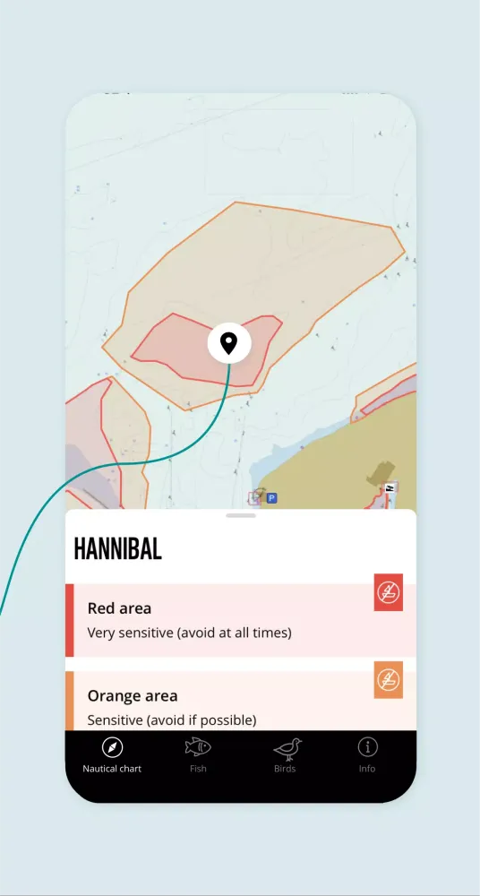 Tangkapan layar WWF Nautical Chart