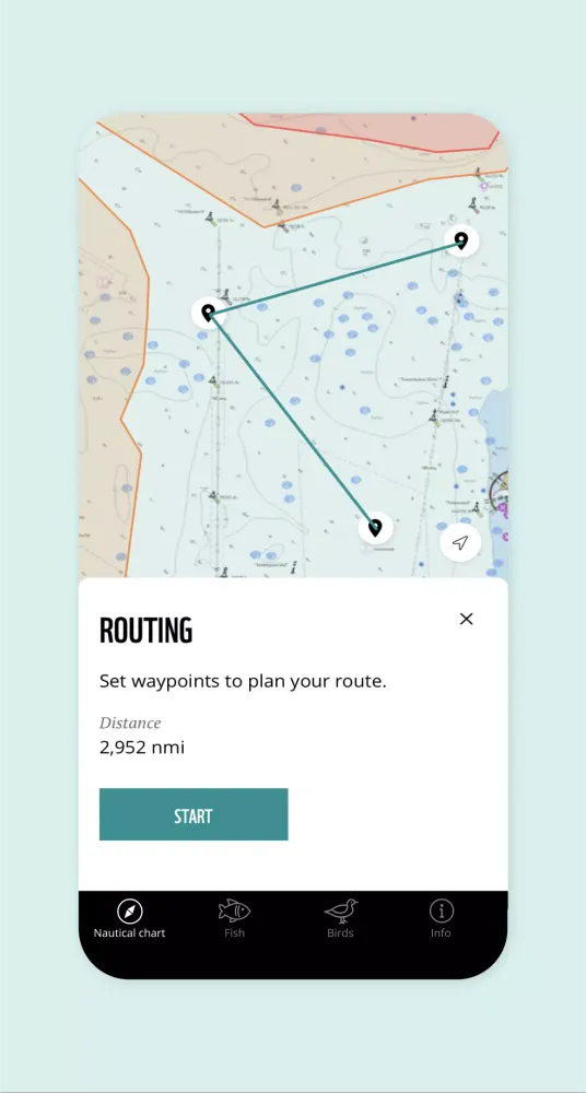 Tangkapan layar WWF Nautical Chart