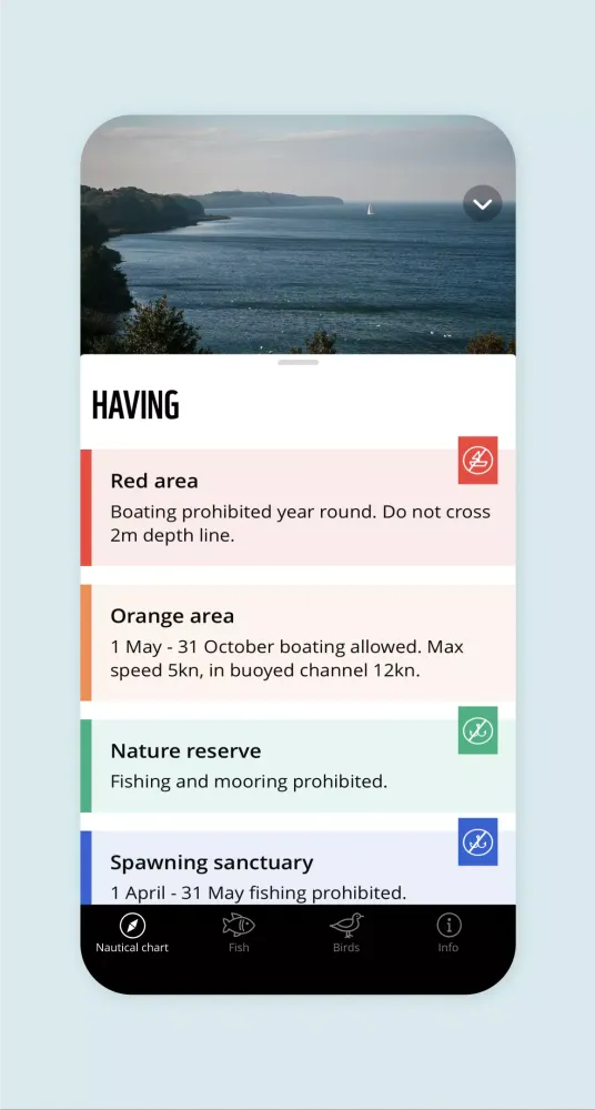 Tangkapan layar WWF Nautical Chart