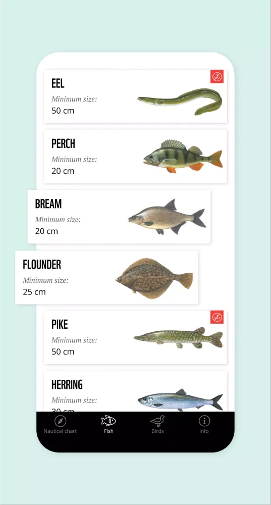 Tangkapan layar WWF Nautical Chart