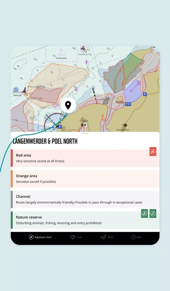 Tangkapan layar WWF Nautical Chart