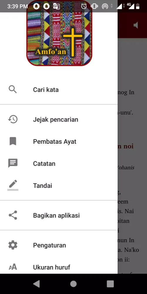 Amfo'an Bible App Screenshots