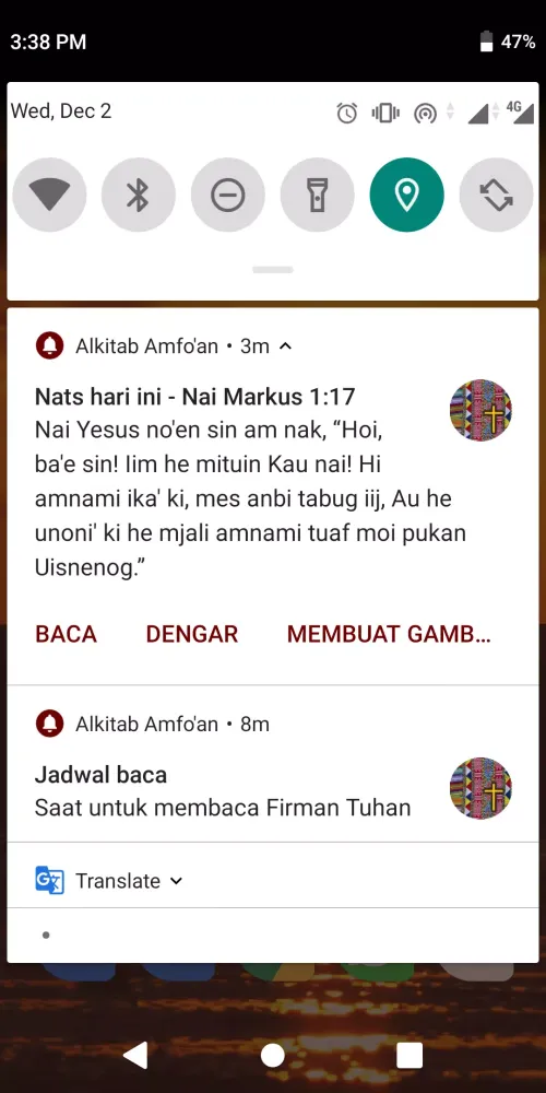 Amfo'an Bible App Screenshots