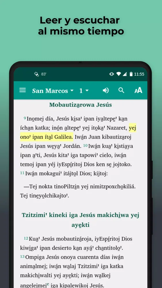 Скриншоты Nahuatl Mecayapan Bible