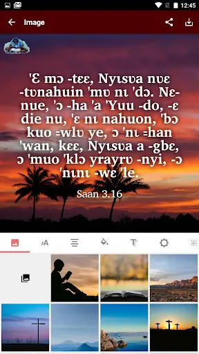 Ảnh chụp màn hình của Kroumen Tepo Bible