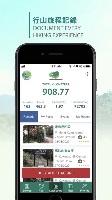 Tangkapan skrin TrailWatch: Your Hiking Guide