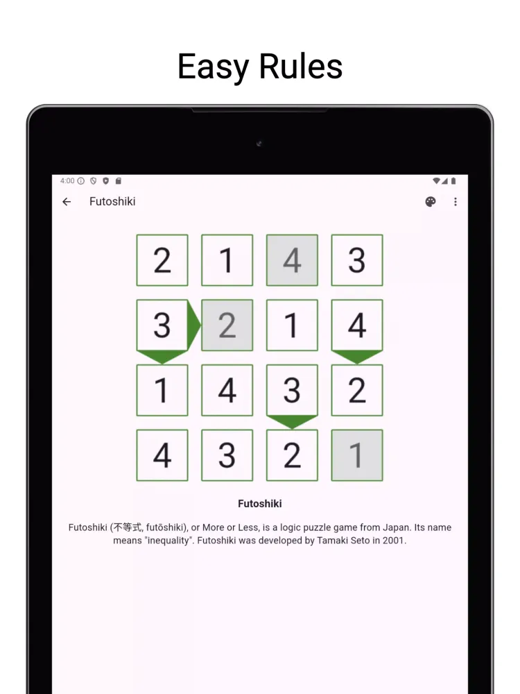 Futoshiki: Number Match Game स्क्रीनशॉट