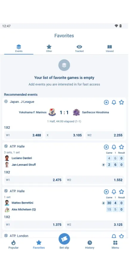 Tangkapan layar 1xbet Iran apk Download for Android