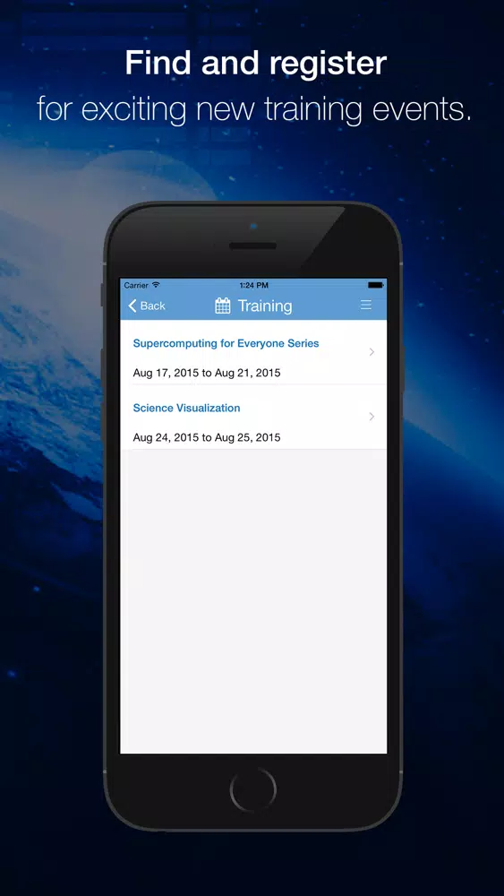 XSEDE User Portal Mobile 스크린샷
