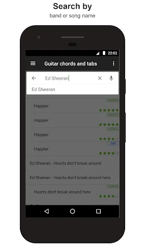 Guitar chords and tabs Screenshots