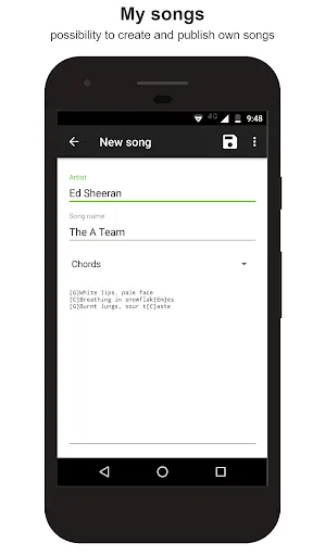 Guitar chords and tabs Screenshots