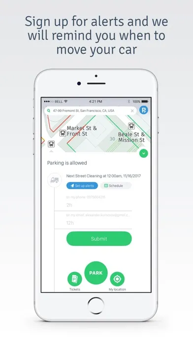 Screenshot di Xtreet Parking - Avoid Tickets