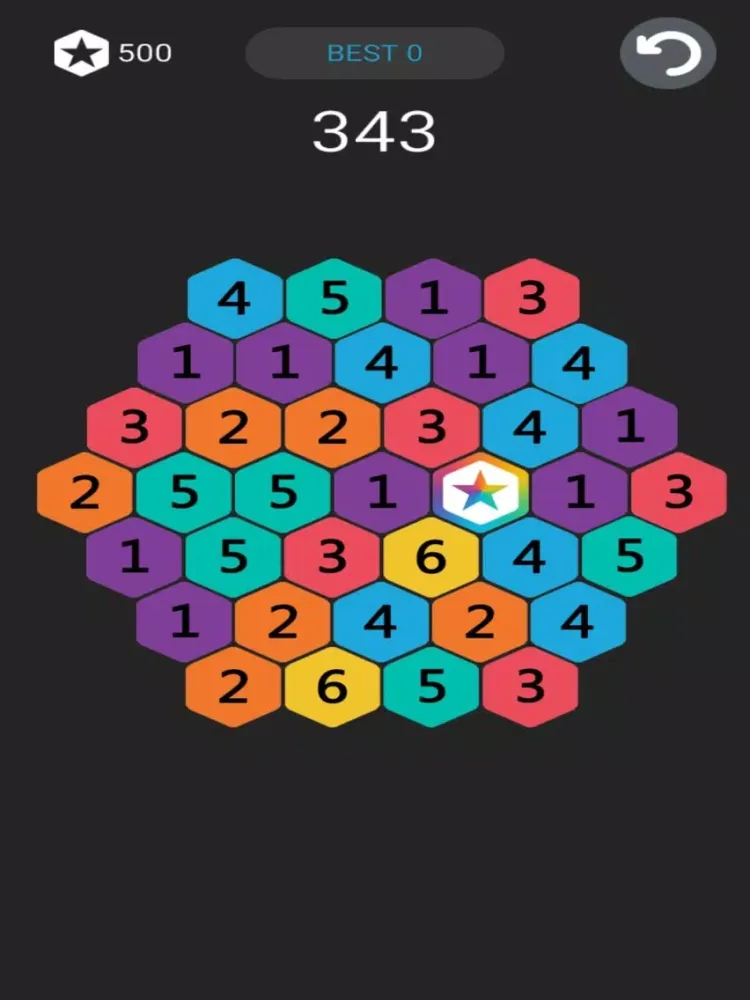 Capturas de tela do Make Star - Hexagon puzzle game iPad 