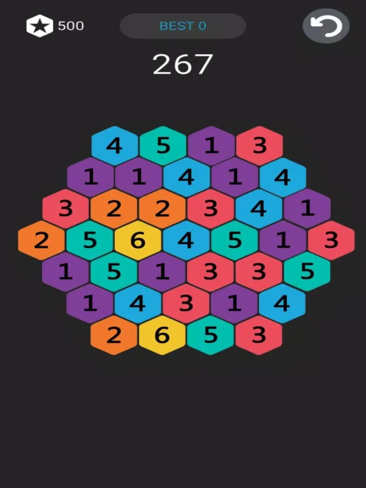 Capturas de tela do Make Star - Hexagon puzzle game iPad 