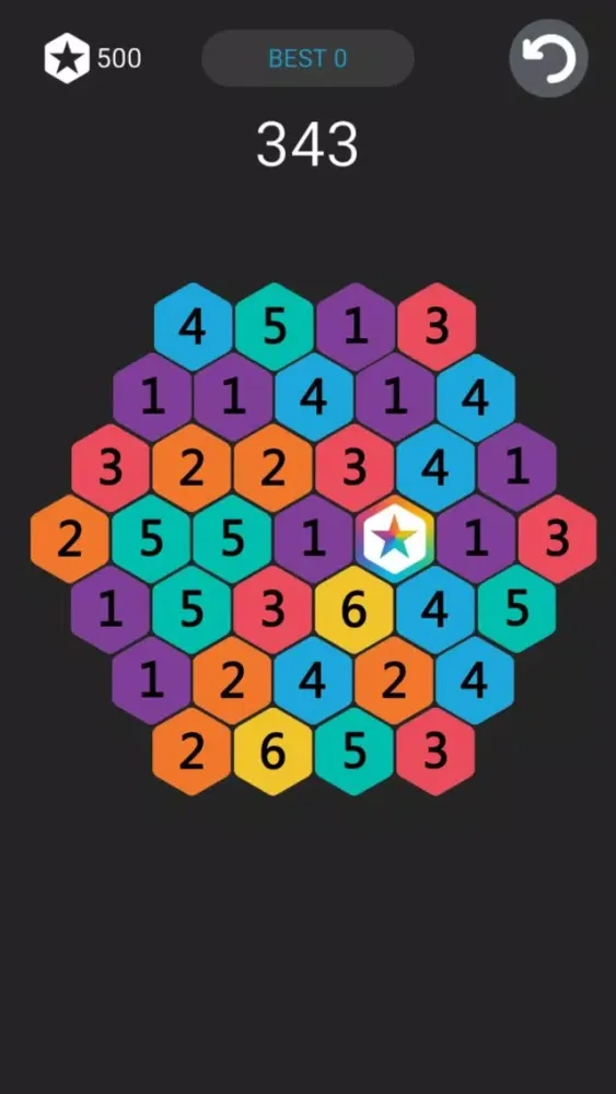 Capturas de tela do Make Star - Hexagon puzzle game