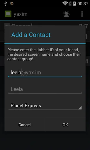 yaxim - XMPP/Jabber client Screenshots