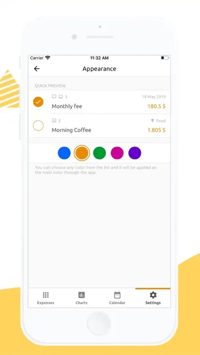 Zrzuty ekranu Arwy - Expenses Manager