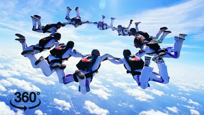 Tangkapan skrin VR Extreme Sports - Skydiving,Bungee & Skiing