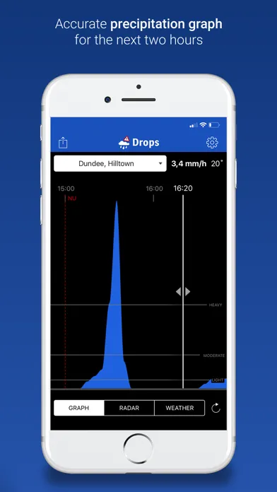 Drops - with rain radar Screenshots