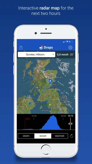Drops - with rain radar Screenshots
