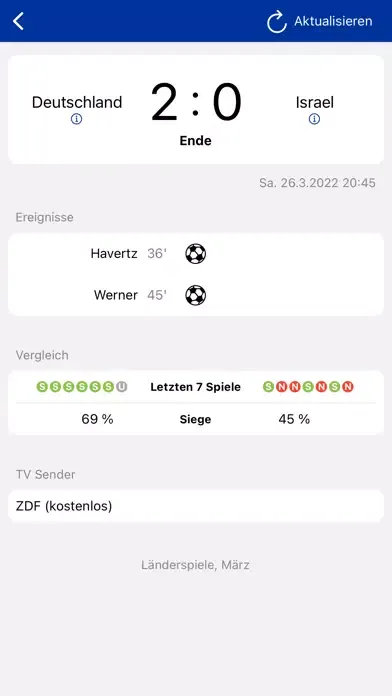 Ảnh chụp màn hình của EM Spielplan App 2024
