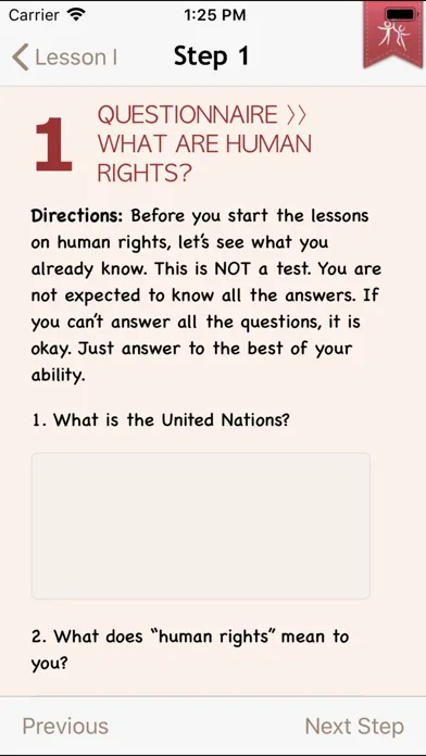 Zrzuty ekranu Youth for Human Rights
