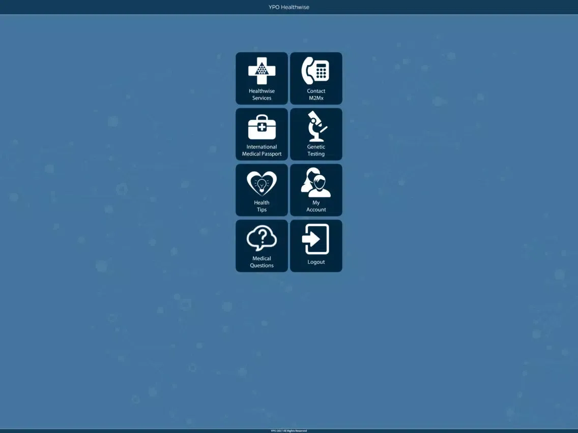 Zrzuty ekranu YPO Healthwise iPad 
