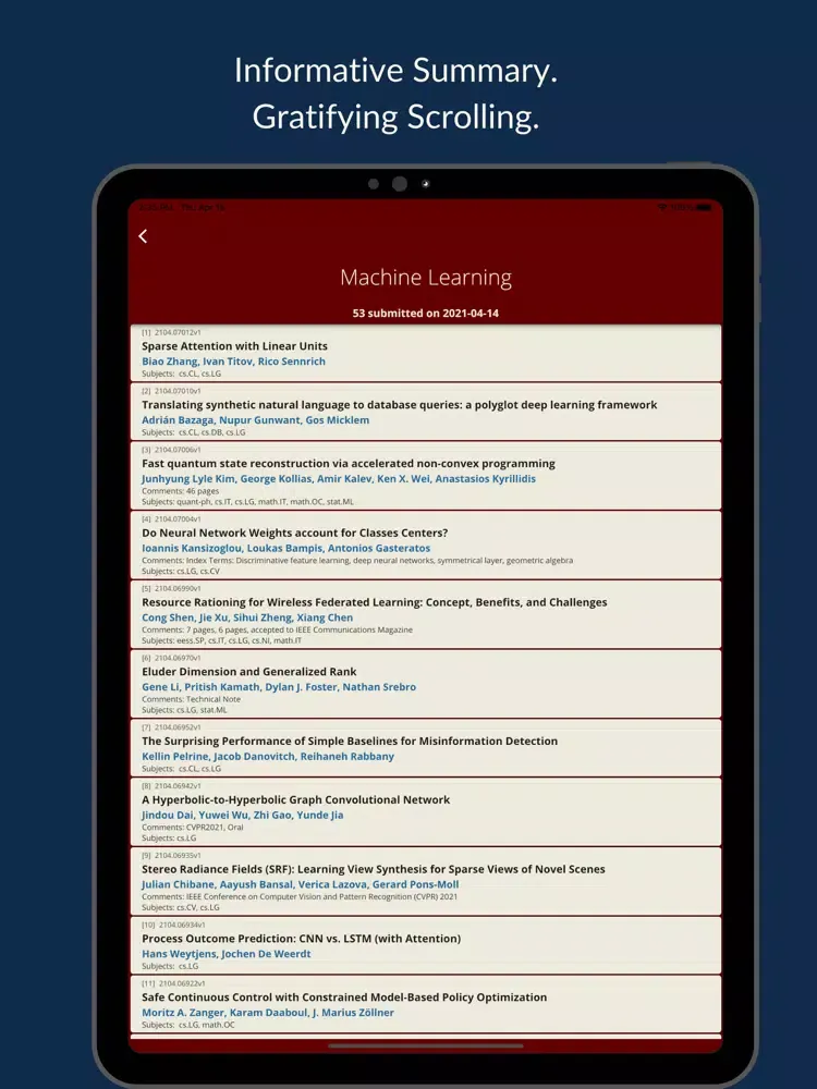 صور My arXiv iPad 