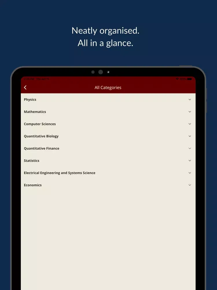 صور My arXiv iPad 