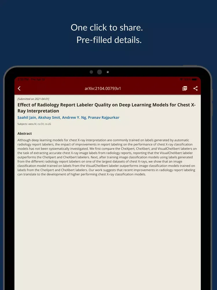 صور My arXiv iPad 