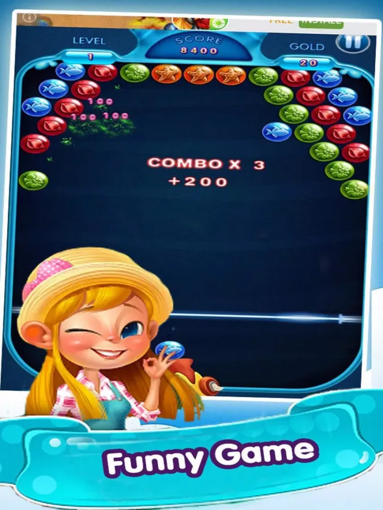 Captures d'écran de Bubble Fish Fun Crush iPad 