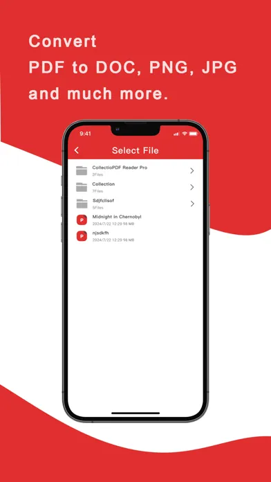 Capturas de tela do PDF Converter Pro Master