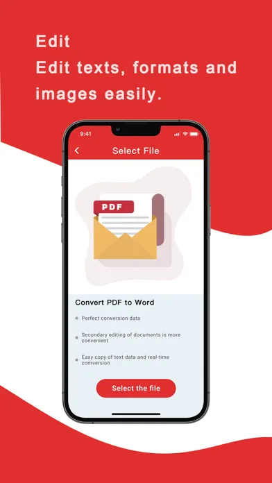 Capturas de tela do PDF Converter Pro Master