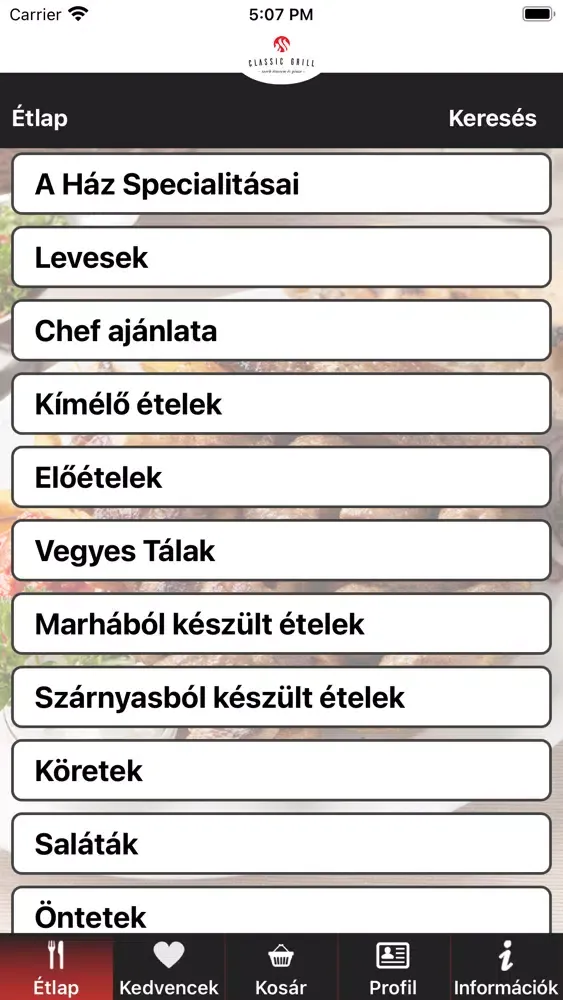 Classic Grill Ekran Görüntüleri