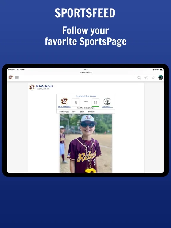 Capturas de pantalla de SportsFeed (mobile) iPad 