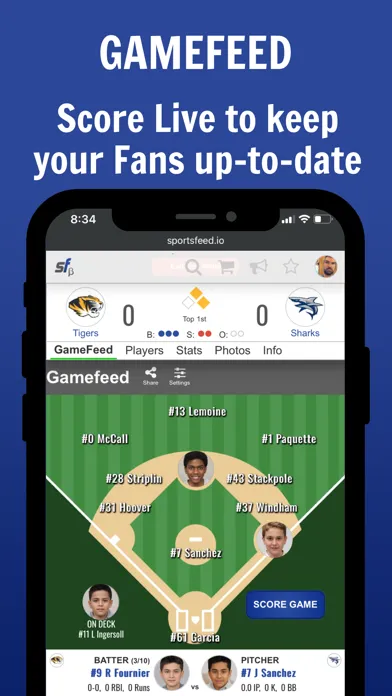 Capturas de pantalla de SportsFeed (mobile)