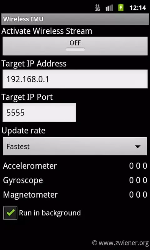 Скриншоты Wireless IMU