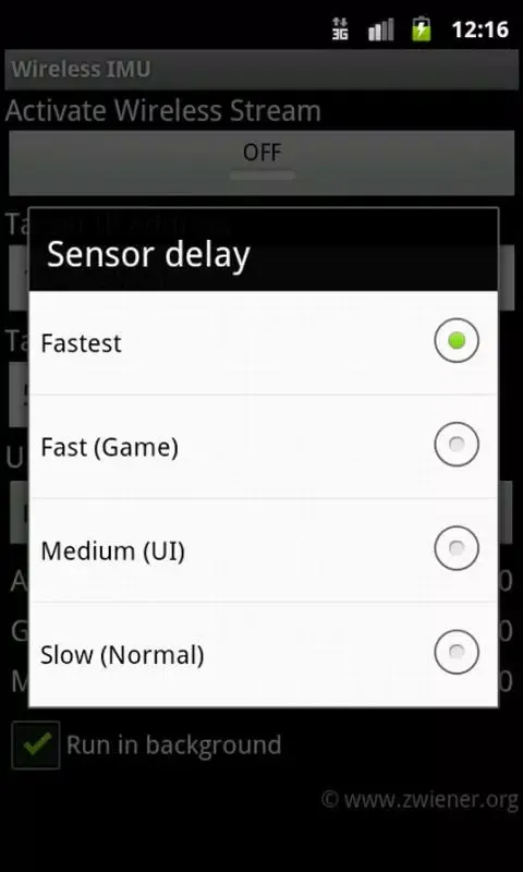 Скриншоты Wireless IMU